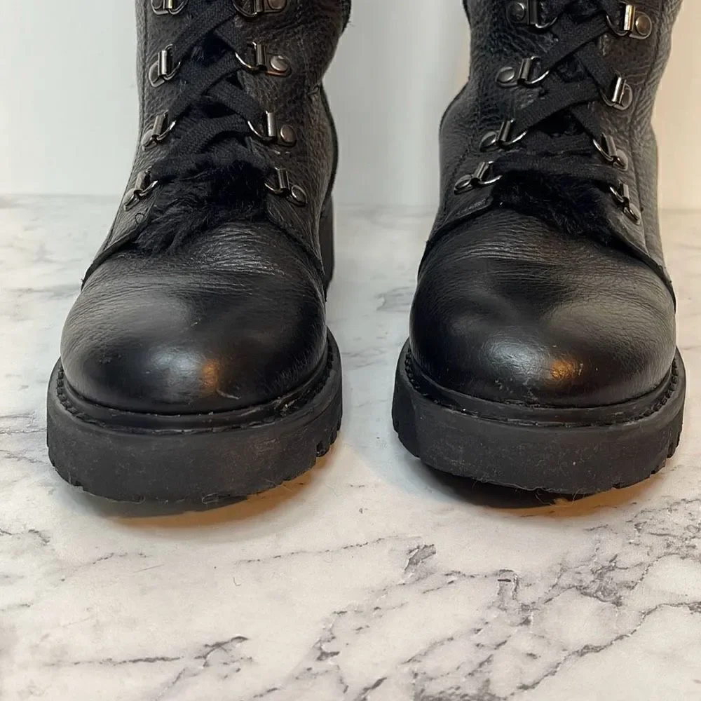 Aquatalia Women's Joslyn Weatherproof Lace Up Boots 6